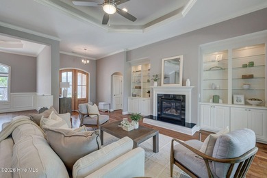 Built in 2020, this stunning 3,056 sq ft all-brick residence on Compass Pointe Golf Course in North Carolina - for sale on GolfHomes.com, golf home, golf lot