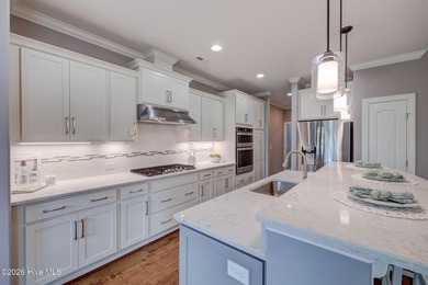 Built in 2020, this stunning 3,056 sq ft all-brick residence on Compass Pointe Golf Course in North Carolina - for sale on GolfHomes.com, golf home, golf lot