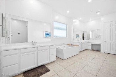 This stunning modern desert home sits on the award-winning Jack on Reflection Bay Golf Club in Nevada - for sale on GolfHomes.com, golf home, golf lot