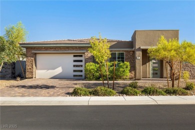 This stunning modern desert home sits on the award-winning Jack on Reflection Bay Golf Club in Nevada - for sale on GolfHomes.com, golf home, golf lot