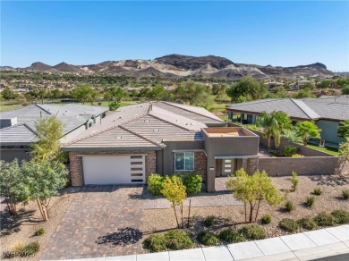 This stunning modern desert home sits on the award-winning Jack on Reflection Bay Golf Club in Nevada - for sale on GolfHomes.com, golf home, golf lot