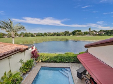 Incredible and rarely available 3/3/2 pool home with on Boca Pointe Country Club in Florida - for sale on GolfHomes.com, golf home, golf lot