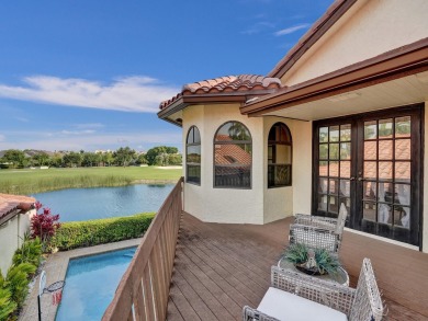 Incredible and rarely available 3/3/2 pool home with on Boca Pointe Country Club in Florida - for sale on GolfHomes.com, golf home, golf lot