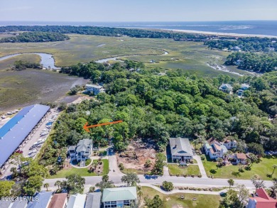 One of Fripp's larger building sites located in the Marina area on Ocean Creek Golf Course in South Carolina - for sale on GolfHomes.com, golf home, golf lot