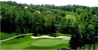 High cliff valley-views overlook the magnificent 18-hole on Ledgestone Country Club and Golf Course in Missouri - for sale on GolfHomes.com, golf home, golf lot