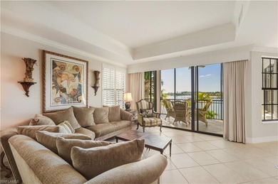 Wake-up to beachfront serenity & panoramic lake views from this on Miromar Lakes Golf Club in Florida - for sale on GolfHomes.com, golf home, golf lot