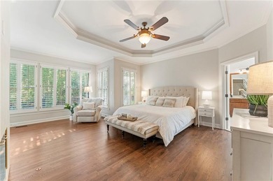 Modern luxury meets classic Southern charm in this iconic Laurel on Laurel Springs Golf Club in Georgia - for sale on GolfHomes.com, golf home, golf lot