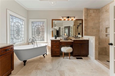 Modern luxury meets classic Southern charm in this iconic Laurel on Laurel Springs Golf Club in Georgia - for sale on GolfHomes.com, golf home, golf lot