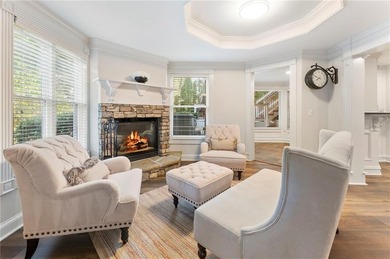 Modern luxury meets classic Southern charm in this iconic Laurel on Laurel Springs Golf Club in Georgia - for sale on GolfHomes.com, golf home, golf lot