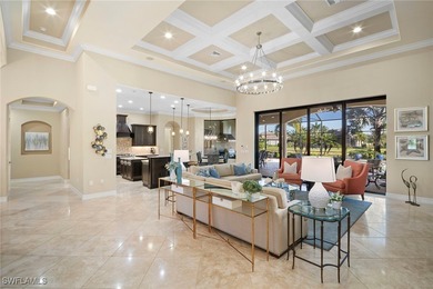 Lakoya's popular Muirfield floor plan is showcased in this on The Classics Country Club At Lely Resort in Florida - for sale on GolfHomes.com, golf home, golf lot
