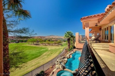 Beautiful South Shore is home to this elegant Tuscan-esque 5 on South Shore At Lake Las Vegas in Nevada - for sale on GolfHomes.com, golf home, golf lot