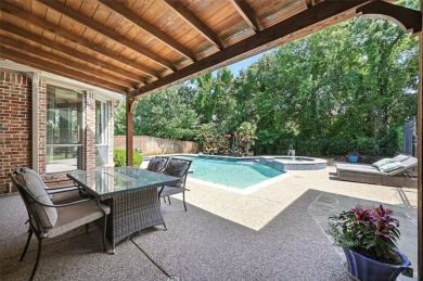 SANDERS CUSTOM HOME WITH A PRIVATE BACKYARD SANCTUARY IN on Bridlewood Golf Course in Texas - for sale on GolfHomes.com, golf home, golf lot