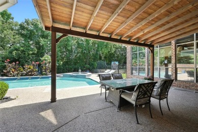 SANDERS CUSTOM HOME WITH A PRIVATE BACKYARD SANCTUARY IN on Bridlewood Golf Course in Texas - for sale on GolfHomes.com, golf home, golf lot