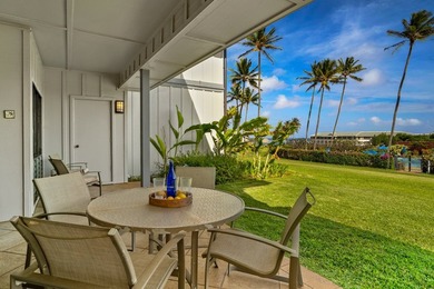 Ground-floor corner units at Poipu Sands rarely come to market on Kiahuna Golf Club in Hawaii - for sale on GolfHomes.com, golf home, golf lot