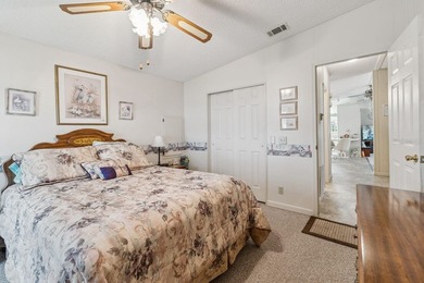 Welcome home to this well-loved, fully furnished 2-bedroom on Lake Henry Golf Club in Florida - for sale on GolfHomes.com, golf home, golf lot