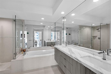 Enjoy ocean & city views from the expansive terrace of this on Coral Ridge Country Club in Florida - for sale on GolfHomes.com, golf home, golf lot