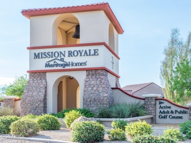 This beautiful home is located right on the golf course and on Mission Royale Golf Club in Arizona - for sale on GolfHomes.com, golf home, golf lot