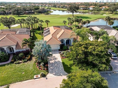 This attractive home sits on a beautifully landscaped lot in the on Shadow Wood Country Club in Florida - for sale on GolfHomes.com, golf home, golf lot