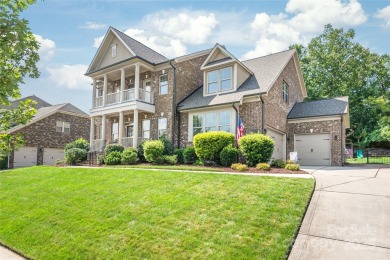 Discover timeless elegance in this full-brick stately Skybrook on Skybrook Golf Club in North Carolina - for sale on GolfHomes.com, golf home, golf lot