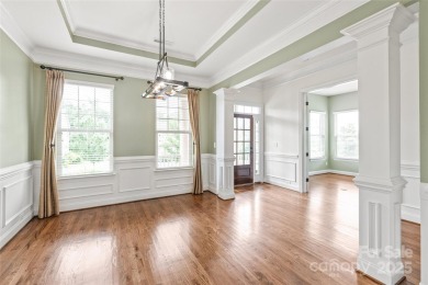 Discover timeless elegance in this full-brick stately Skybrook on Skybrook Golf Club in North Carolina - for sale on GolfHomes.com, golf home, golf lot