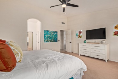 Imagine having your morning coffee  on your covered patio on Tuscany Falls At Pebble Creek in Arizona - for sale on GolfHomes.com, golf home, golf lot