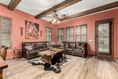 Charming Spanish-style single-level pool home in the heart of on Verrado Golf Club  in Arizona - for sale on GolfHomes.com, golf home, golf lot