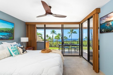Enjoy sweeping ocean and sunset views from this beautifully on Kona Country Club Golf Course in Hawaii - for sale on GolfHomes.com, golf home, golf lot
