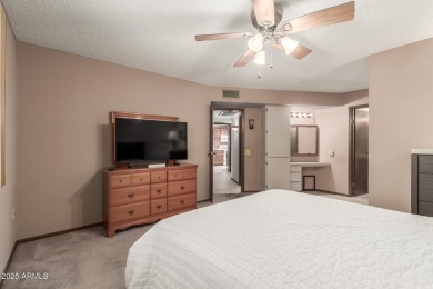 This well-cared-for 2-bedroom, 1.75-bath townhome is move-in on Sun City Lakes West and East in Arizona - for sale on GolfHomes.com, golf home, golf lot