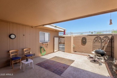 This well-cared-for 2-bedroom, 1.75-bath townhome is move-in on Sun City Lakes West and East in Arizona - for sale on GolfHomes.com, golf home, golf lot