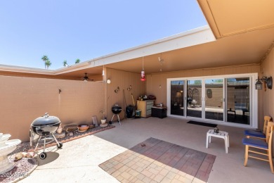 This well-cared-for 2-bedroom, 1.75-bath townhome is move-in on Sun City Lakes West and East in Arizona - for sale on GolfHomes.com, golf home, golf lot
