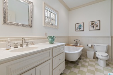 This grand Greystone home is nestled within its wooded & private on Greystone Golf and Country Club-Founders Course in Alabama - for sale on GolfHomes.com, golf home, golf lot