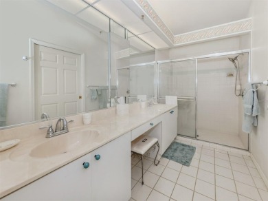 TRANQUILITY MEETS ELEGANCE WITH PICTURESQUE WATER VIEWS! Welcome on Venice East Golf Club in Florida - for sale on GolfHomes.com, golf home, golf lot