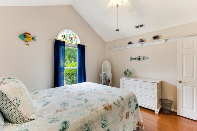 Tucked at the end of a cul-de-sac, this stunning brick home on Lockwood Folly Country Club in North Carolina - for sale on GolfHomes.com, golf home, golf lot