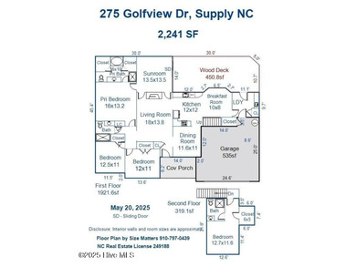 Back on the market with 45k price improvement for prompt sale!! on Lockwood Folly Country Club in North Carolina - for sale on GolfHomes.com, golf home, golf lot