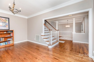 Step into this stunning 4-brf, 2.5-bath brick-front home on Northstone Country Club in North Carolina - for sale on GolfHomes.com, golf home, golf lot