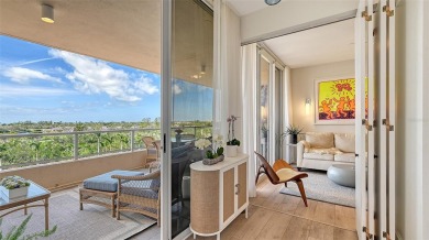 This rarely available 5th-floor Cayman residence in Grand Bay I on Longboat Key Golf Club Resort in Florida - for sale on GolfHomes.com, golf home, golf lot