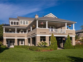 Custom-built home with views of the Green Mountains overlooking on Vermont National Country Club in Vermont - for sale on GolfHomes.com, golf home, golf lot