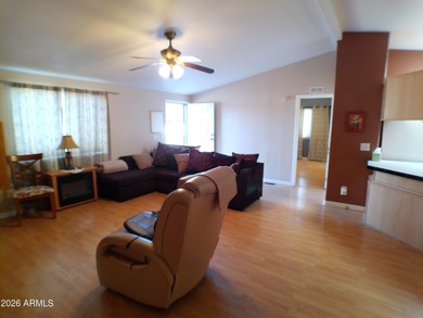 This Stucco 2 Bedroom 2 Full Bath home has an oversized 2nd on Queen Valley Golf Course in Arizona - for sale on GolfHomes.com, golf home, golf lot