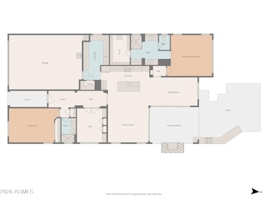 Welcome to this refined desert contemporary residence, where on Vista Verde Golf Course in Arizona - for sale on GolfHomes.com, golf home, golf lot