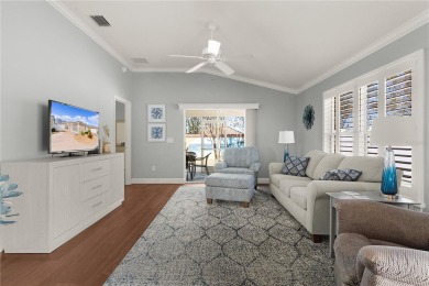 This meticulously maintained 2/2 Block/Stucco WOODLAWN Courtyard on The Links of Spruce Creek in Florida - for sale on GolfHomes.com, golf home, golf lot