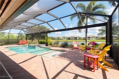 This custom pool home was built by Wyman Stokes and features a 3 on Verandah Golf Course and Club in Florida - for sale on GolfHomes.com, golf home, golf lot