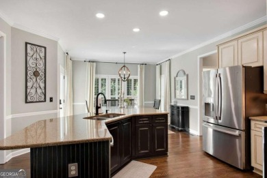 Welcome to this stunning brick entertainer's DREAM HOME in Towne on Towne Lake Hills Golf Club in Georgia - for sale on GolfHomes.com, golf home, golf lot