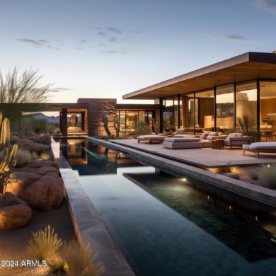 A true and striking desert contemporary from Temac Development on Desert Highlands Golf Club in Arizona - for sale on GolfHomes.com, golf home, golf lot