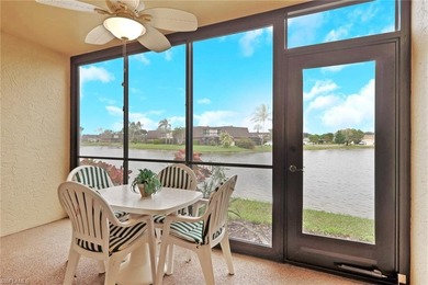 This well-appointed first-floor condo has stunning lake views on Riviera Golf Club in Florida - for sale on GolfHomes.com, golf home, golf lot