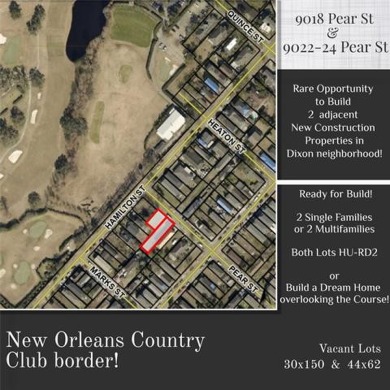 Great opportunity for development on a 2 adjacent lots SOLD AS A on New Orleans Country Club in Louisiana - for sale on GolfHomes.com, golf home, golf lot