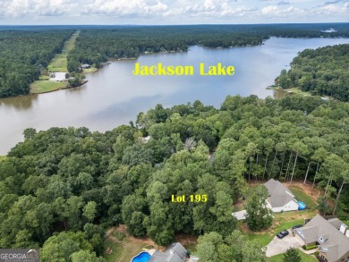 Beautiful lot with seasonal water views of Jackson Lake! on Turtle Cove Golf Course in Georgia - for sale on GolfHomes.com, golf home, golf lot