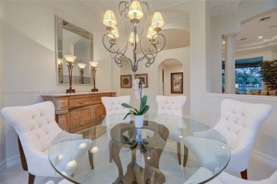 Discover this exquisite 4-bed 3.5-bath w/office & den pool home on Weston Hills Country Club in Florida - for sale on GolfHomes.com, golf home, golf lot