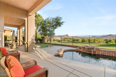 Elevated above the 4th hole in gated Sorrento at Lake Las Vegas on Reflection Bay Golf Club in Nevada - for sale on GolfHomes.com, golf home, golf lot