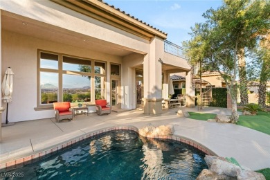 Elevated above the 4th hole in gated Sorrento at Lake Las Vegas on Reflection Bay Golf Club in Nevada - for sale on GolfHomes.com, golf home, golf lot