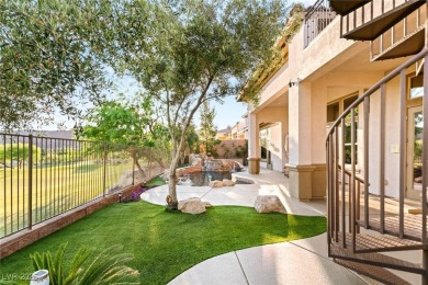 Elevated above the 4th hole in gated Sorrento at Lake Las Vegas on Reflection Bay Golf Club in Nevada - for sale on GolfHomes.com, golf home, golf lot